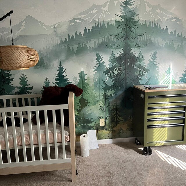 Perfect for a calming baby room design